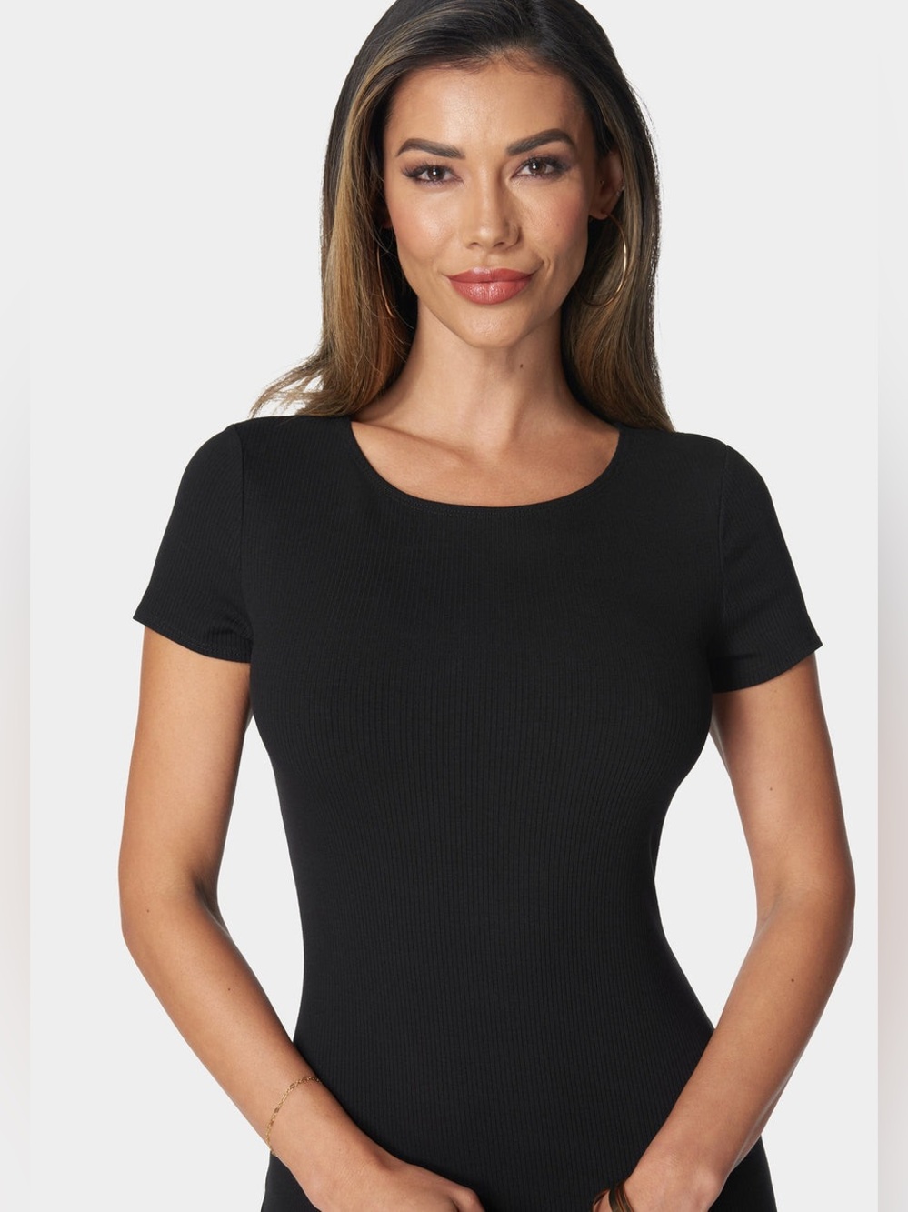 BEBE RIB MAXI T-SHIRT DRESS - Picture 4 of 4